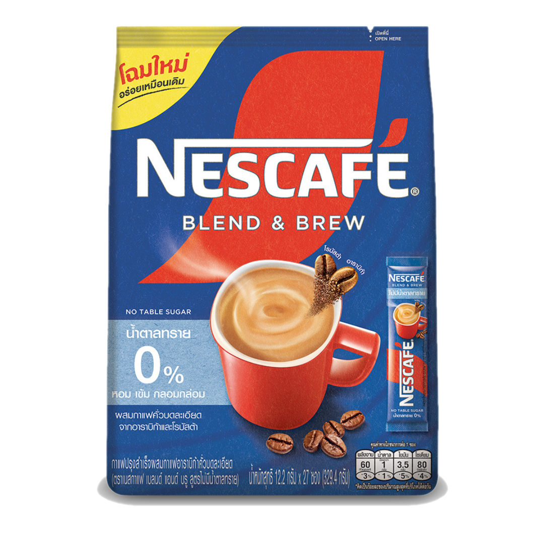 NESCAFE BLEND and BREW No Sugar Nescafe Home